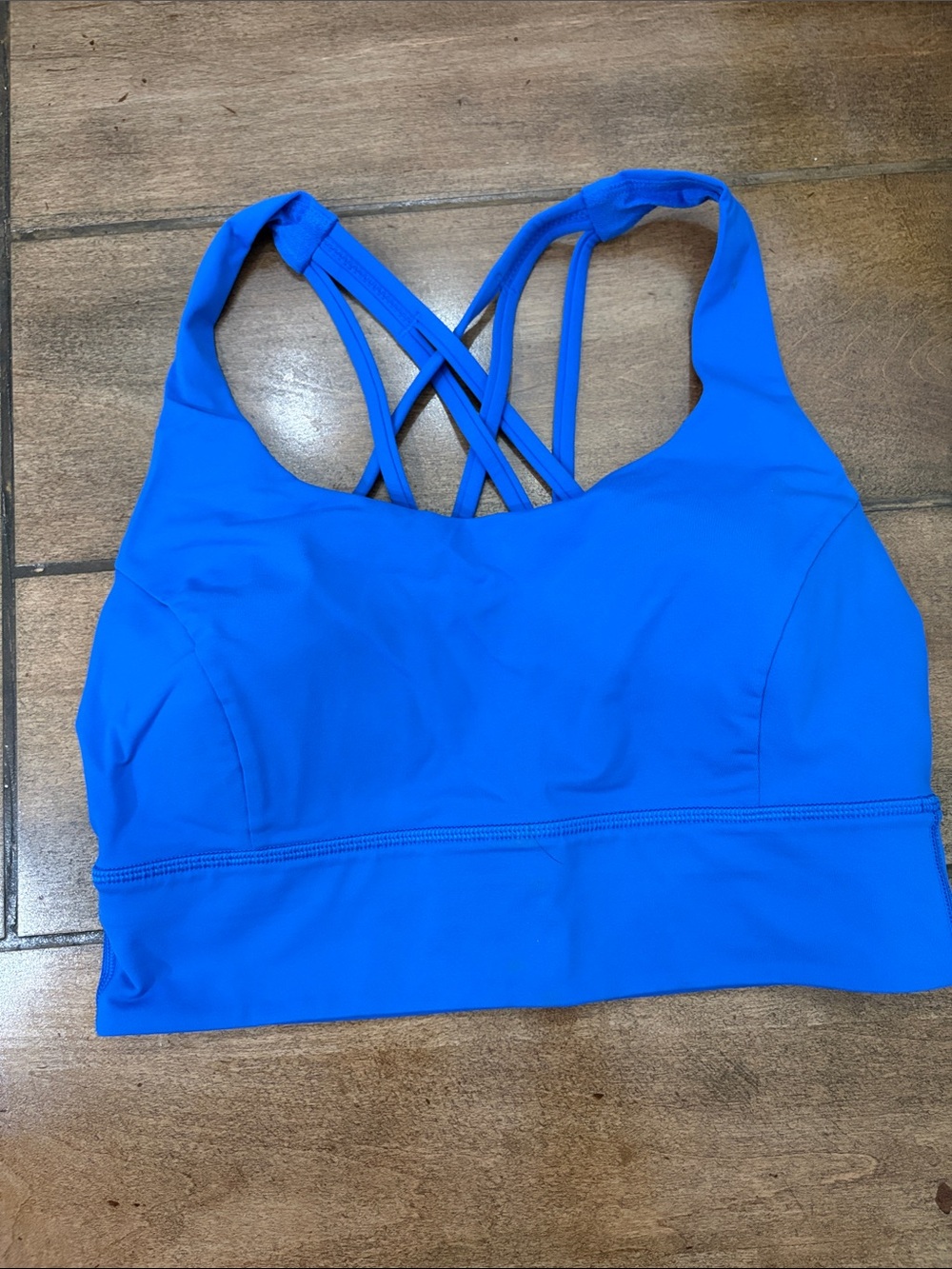 Lululemon free to be serene longline wild bluebell size 8